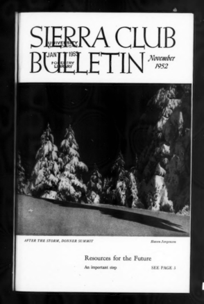 Sierra Club Bulletin 1952 Vol 37 No 9 November thumbnail